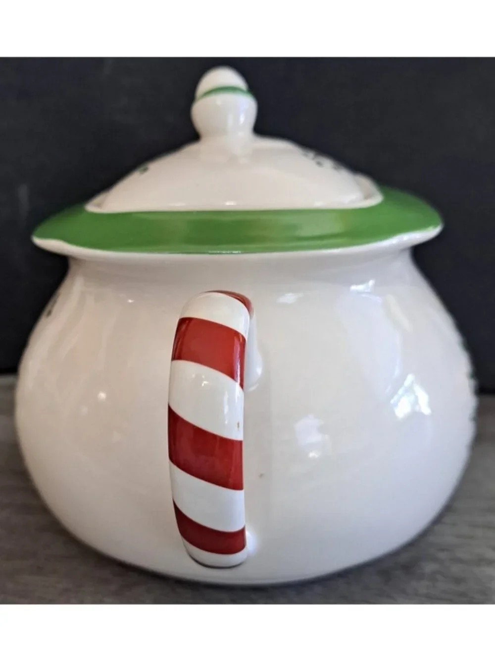 Spode Christmas Tree Candy Cane Teapot for One